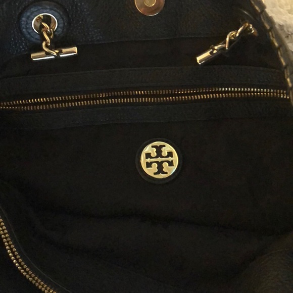 Tory Burch Black Leather Tote - Picture 3 of 4